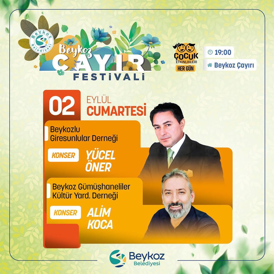 Beykoz Belediyesi - Çayır Festivali Yücel Öner ve Alim Koca